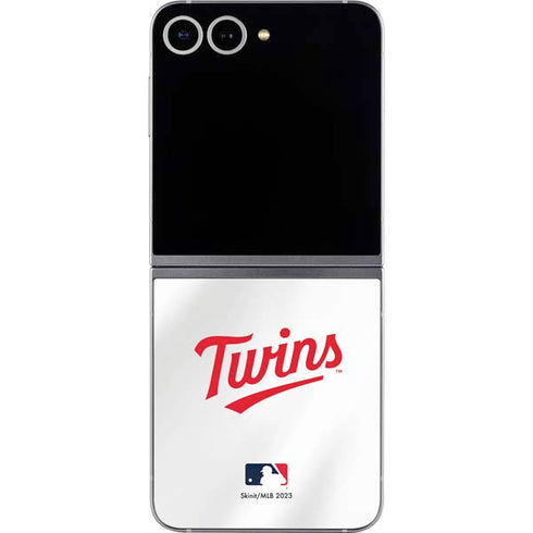 MLB Minnesota Twins Home Jersey Galaxy Z Flip6 Skin