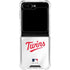 MLB Minnesota Twins Home Jersey Galaxy Z Flip6 Clear Case