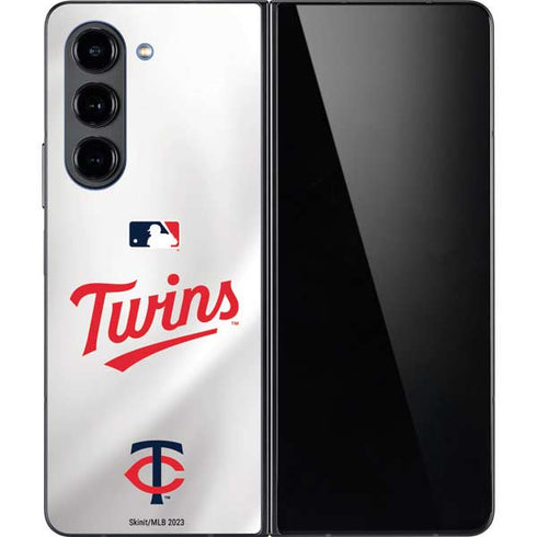 MLB Minnesota Twins Home Jersey Galaxy Z Fold5 5G Skin