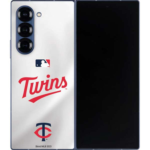 MLB Minnesota Twins Home Jersey Galaxy Z Fold6 Skin