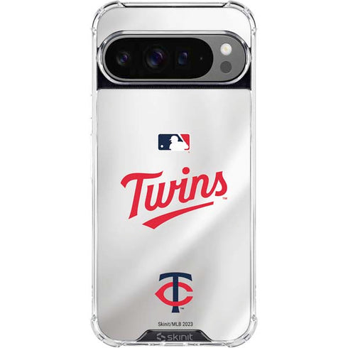 MLB Minnesota Twins Home Jersey Google Pixel 10 Pro XL Clear Case