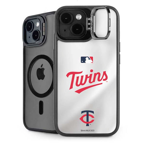 MLB Minnesota Twins Home Jersey iPhone 14 Plus Kickstand Case