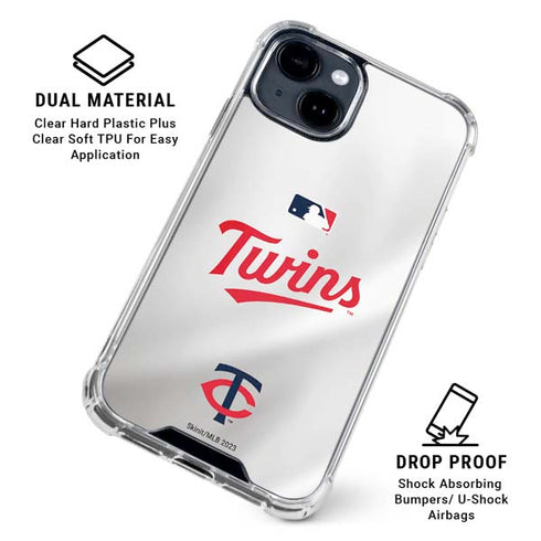 MLB Minnesota Twins Home Jersey iPhone 15 Clear Case