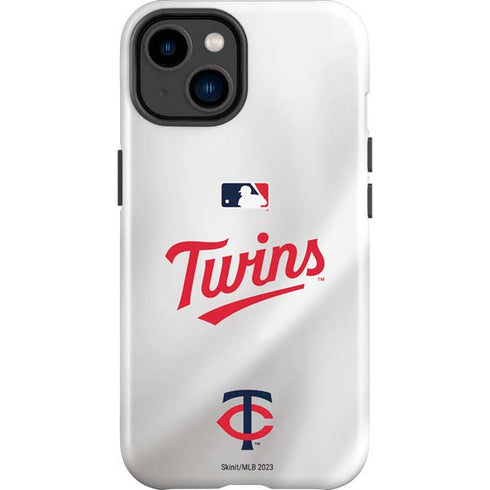 MLB Minnesota Twins Home Jersey iPhone 15 Impact Case