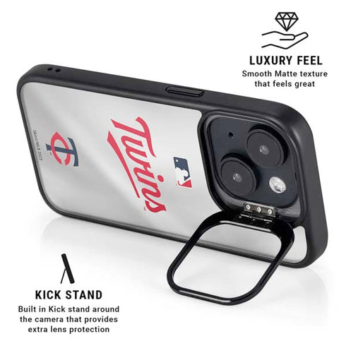 MLB Minnesota Twins Home Jersey iPhone 15 Kickstand Case