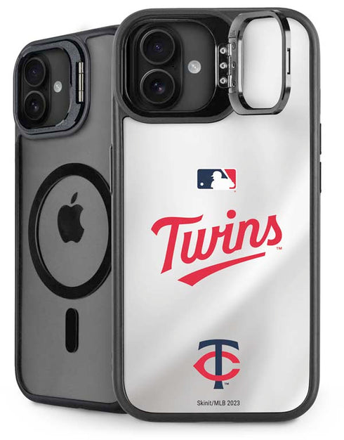 MLB Minnesota Twins Home Jersey iPhone 16 Plus Kickstand Case