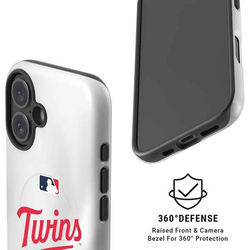 MLB Minnesota Twins Home Jersey iPhone 16 Plus Magsafe Impact Case