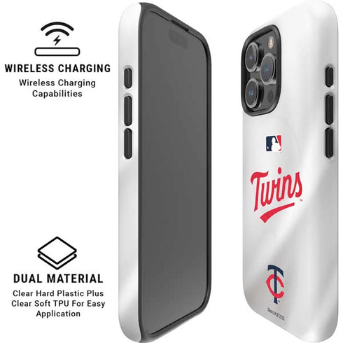 MLB Minnesota Twins Home Jersey iPhone 16 Pro Magsafe Impact Case