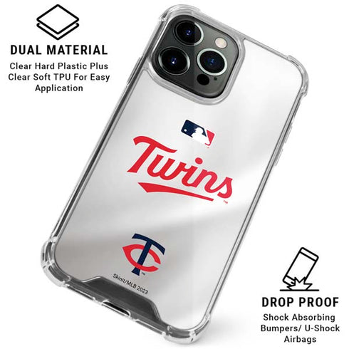 MLB Minnesota Twins Home Jersey iPhone 16 Pro Max Clear Case