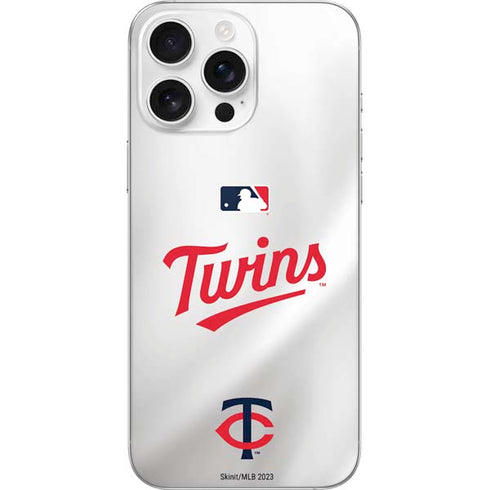MLB Minnesota Twins Home Jersey iPhone 16 Pro Max Skin