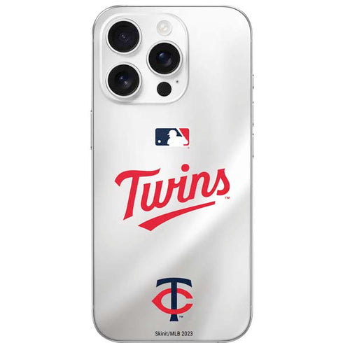 MLB Minnesota Twins Home Jersey iPhone 16 Pro Skin