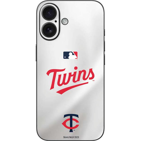 MLB Minnesota Twins Home Jersey iPhone 16 Skin