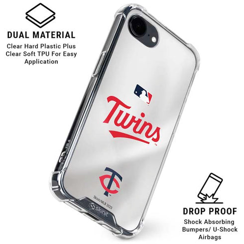 MLB Minnesota Twins Home Jersey iPhone 16e Clear Case