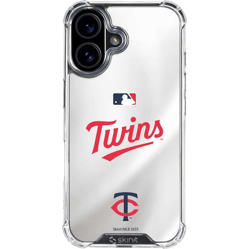 MLB Minnesota Twins Home Jersey iPhone 17 Clear Case