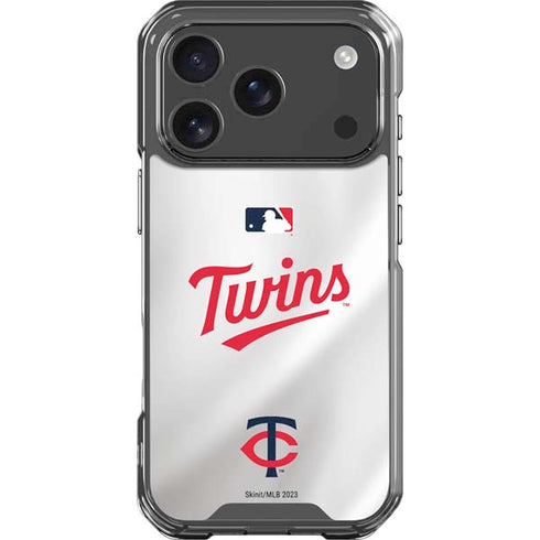 MLB Minnesota Twins Home Jersey iPhone 18 Pro Clear Case