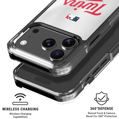MLB Minnesota Twins Home Jersey iPhone 18 Pro Clear Case