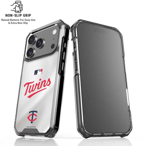 MLB Minnesota Twins Home Jersey iPhone 18 Pro Clear Case