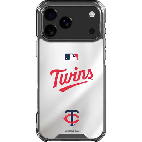 MLB Minnesota Twins Home Jersey iPhone 18 Pro Max Clear Case