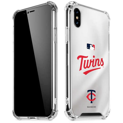 MLB Minnesota Twins Home Jersey iPhone X/XS Clear Case