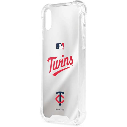 MLB Minnesota Twins Home Jersey iPhone XS Clear Case