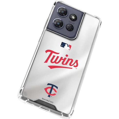 MLB Minnesota Twins Home Jersey Moto G 5G (2025) Clear Case