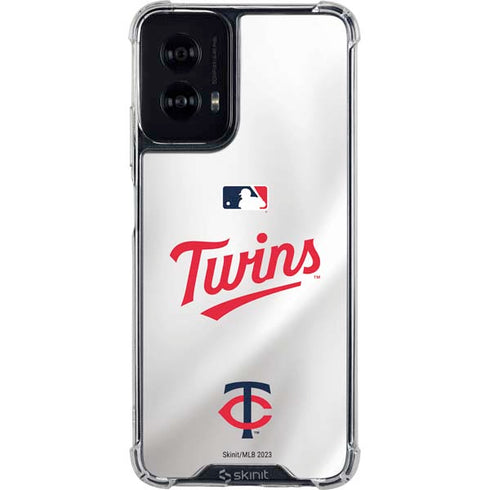 MLB Minnesota Twins Home Jersey Moto G Power 5G (2024) Clear Case