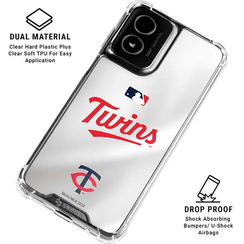 MLB Minnesota Twins Home Jersey Moto G Power 5G (2024) Clear Case