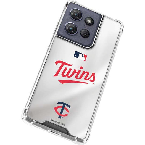 MLB Minnesota Twins Home Jersey Moto G Power 5G (2025) Clear Case