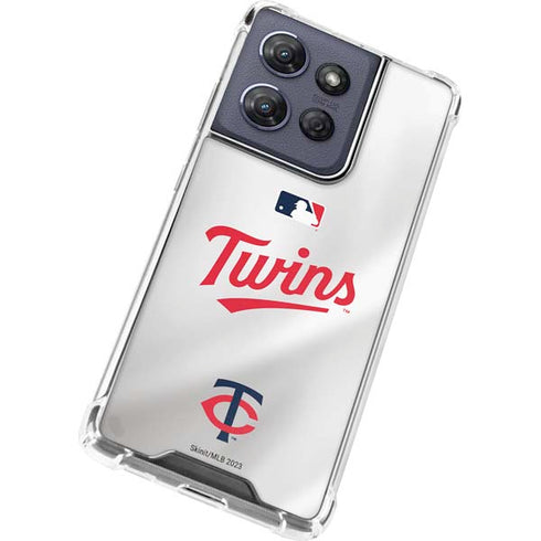 MLB Minnesota Twins Home Jersey Moto G Stylus 5G (2025) Clear Case