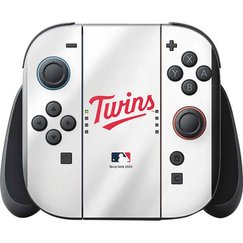 MLB Minnesota Twins Home Jersey Nintendo Switch 2 (2025) with Joy-Con Skin