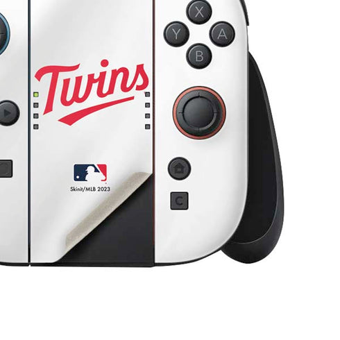 MLB Minnesota Twins Home Jersey Nintendo Switch 2 (2025) Joy-Con Controller Skin