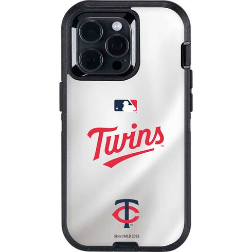MLB Minnesota Twins Home Jersey Otterbox Defender iPhone Skin