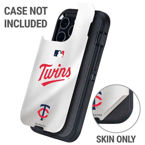 MLB Minnesota Twins Home Jersey Otterbox Defender iPhone Skin