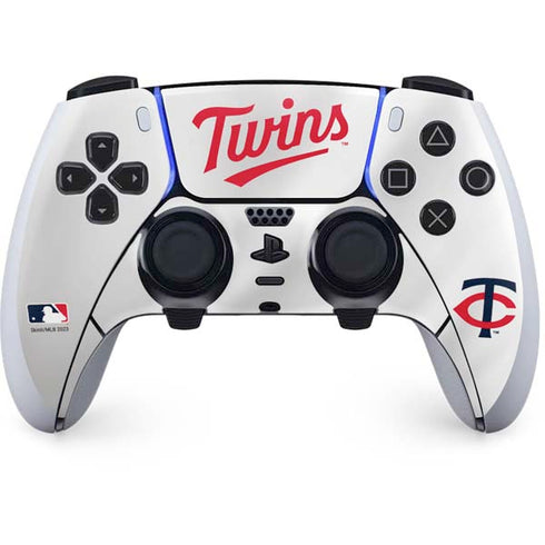 MLB Minnesota Twins Home Jersey PS5 DualSense Edge Pro Controller Skin