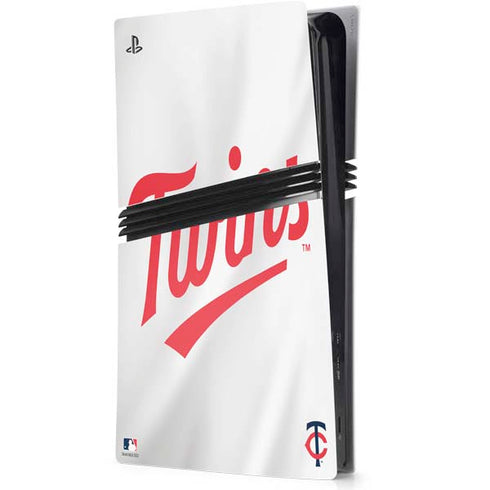 MLB Minnesota Twins Home Jersey PS5 Pro Console Skin