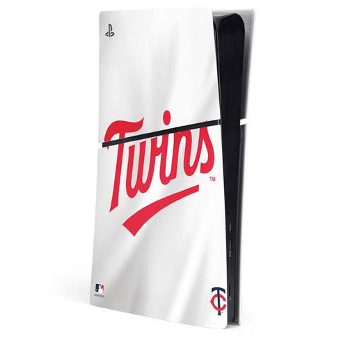 MLB Minnesota Twins Home Jersey PS5 Slim Digital Edition Console Skin
