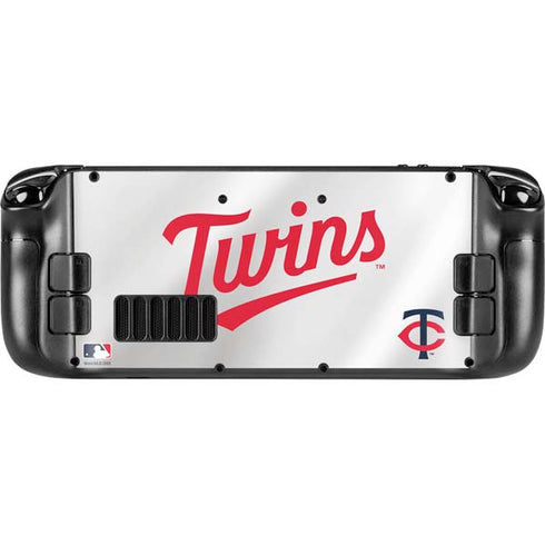 MLB Minnesota Twins Home Jersey Steam Deck Handheld Gaming Computer OLED Skin