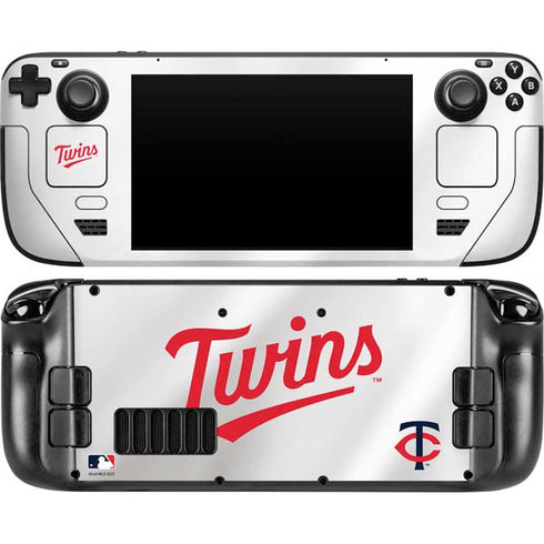 MLB Minnesota Twins Home Jersey Steam Deck Handheld Gaming Computer Skin
