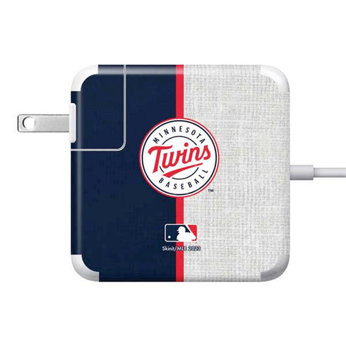 MLB Minnesota Twins Split 85W Power Adapter (15 and 17 inch MacBook Pro Charger) Skin