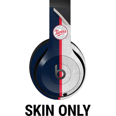 MLB Minnesota Twins Split Beats Studio Pro Wireless Headphones Skin