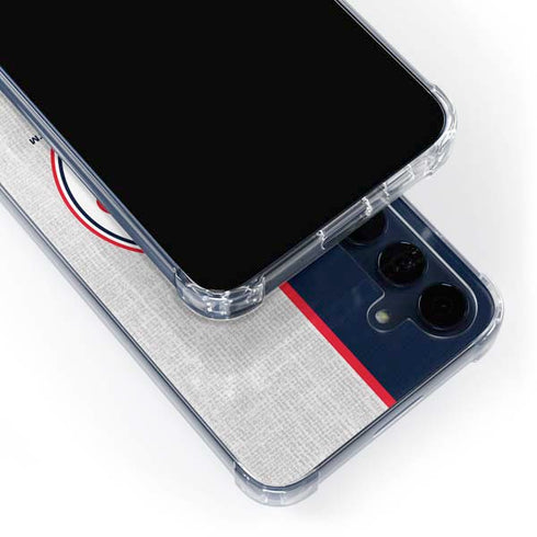 MLB Minnesota Twins Split Galaxy A55 5G Clear Case