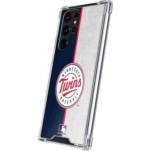 MLB Minnesota Twins Split Galaxy S23 Ultra Clear Case