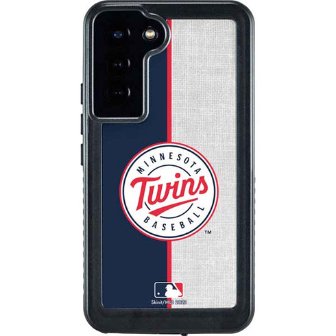 MLB Minnesota Twins Split Galaxy S24 Plus Waterproof Case