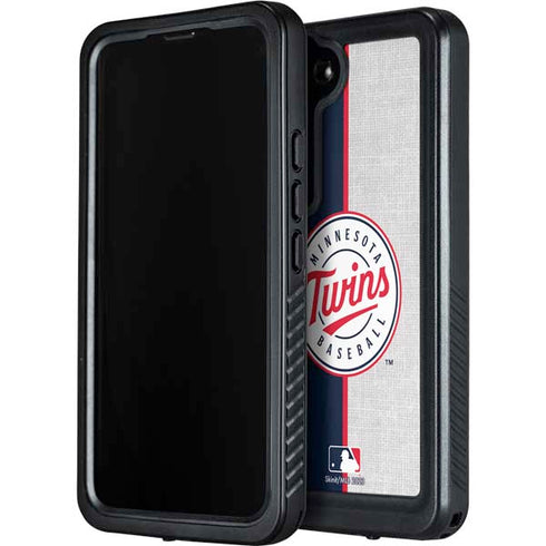 MLB Minnesota Twins Split Galaxy S24 Plus Waterproof Case