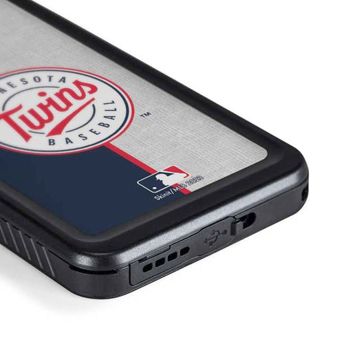 MLB Minnesota Twins Split Galaxy S24 Plus Waterproof Case