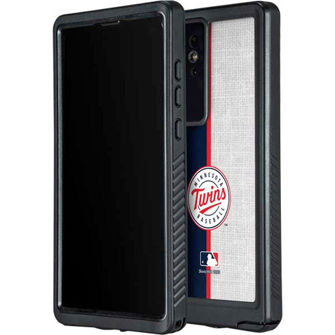 MLB Minnesota Twins Split Galaxy S24 Ultra Waterproof Case