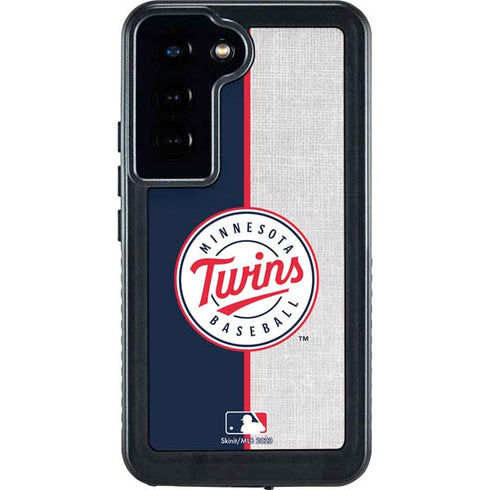 MLB Minnesota Twins Split Galaxy S24 Waterproof Case
