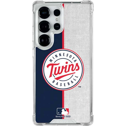 MLB Minnesota Twins Split Galaxy S25 Ultra Clear Case