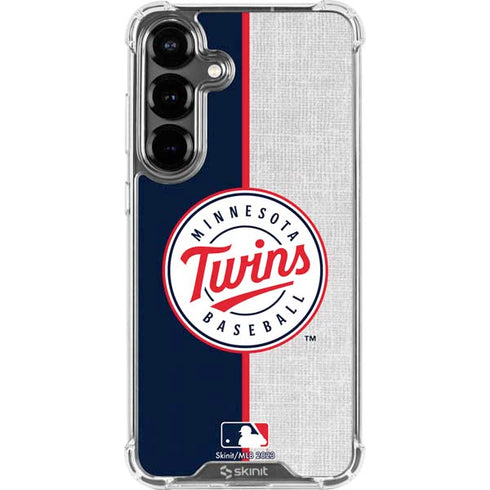 MLB Minnesota Twins Split Galaxy S26 Plus Clear Case
