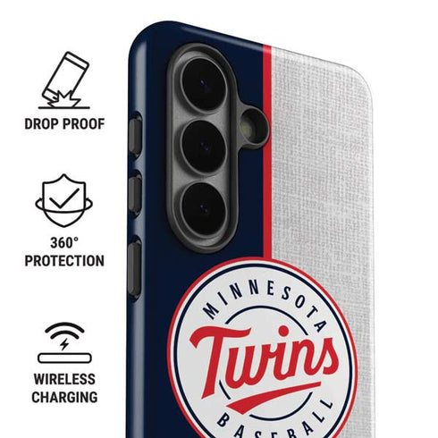 MLB Minnesota Twins Split Galaxy S26 Plus Impact Case
